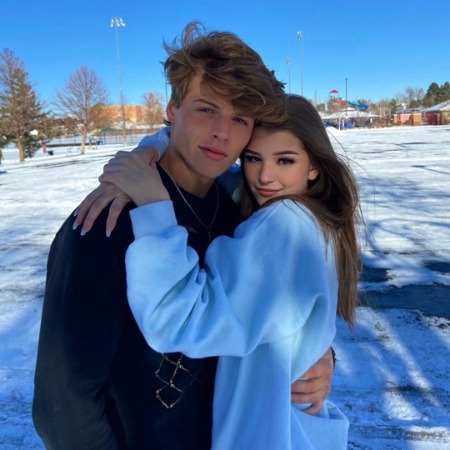 Sam Dezz with his romantic partner Brooke Monk.